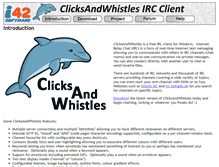 Tablet Screenshot of clicksandwhistles.com